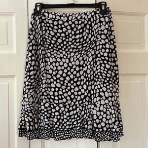 Black & White Skirt - Women Size Small
